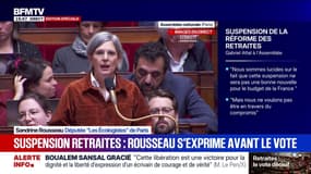 Sandrine Rousseau (Les Écologistes) au gouvernement: "Comment comptez-vous financer le coût de ce décalage de la réforme des retraites?"