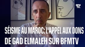 Séisme au Maroc: l'appel aux dons du comédien marocain Gad Elmaleh sur BFMTV 