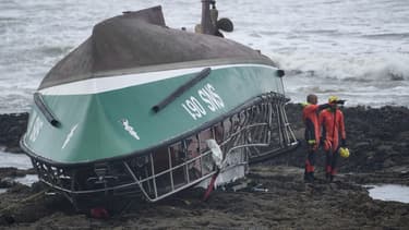 Le bateau de la SNSM ayant fait naufrage