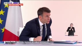 Emmanuel Macron: "Le Rassemblement national est la parti du mensonge"