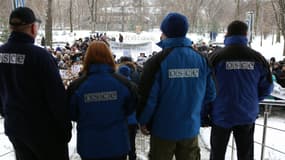 Membres de l'OSCE à Donetsk en février 2017