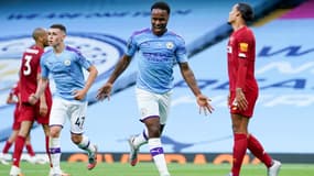 Raheem Sterling lors du match Manchester City-Liverpool, le 2 juillet 2020