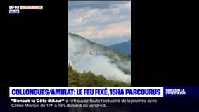 Alpes-Maritimes: l'incendie de nouveau fixé à Collongues, après avoir parcouru 15 hectares