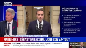 Abandon du 49.3: "Il ne faut pas qu'il y ait d'arnaques derrière", prévient Fabien Roussel (PCF)