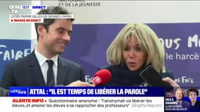 Harcèlement scolaire: "La parole est de plus en plus libérée", estime Brigitte Macron