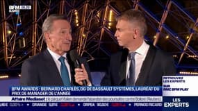 Bernard Charlès (Directeur Général de Dassault Systèmes): "On voit apparaître devant nous ce qu'on appelle la renaissance de l'industrie du XXIème siècle à travers des jumeaux numériques qui vous permettront d'évaluer avant de faire dans la réalité"