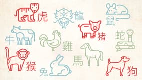 Les douze signes chinois 