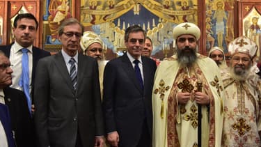 François Fillon a assisté à une messe copte à l'occasion des festivités de Pâques, le 15 avril.