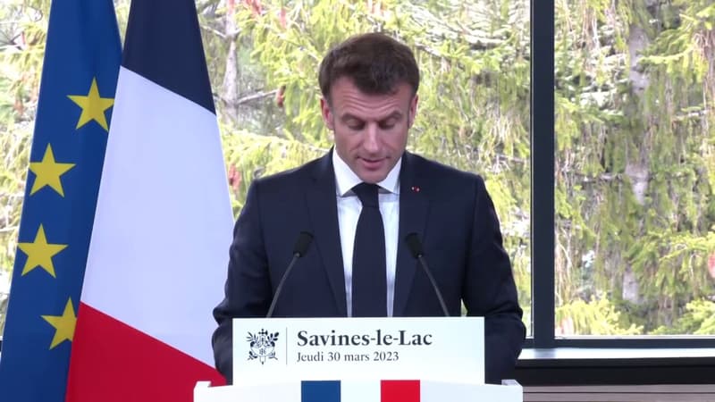 Plan eau: Emmanuel Macron veut mieux partager les futures bassines et les conditionner à des économies d'eau et de pesticides