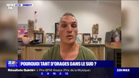 Orages dans le sud: "De 100% à 50% de dégâts selon les variétés", Anthony Oboussier, producteur de fruits dans la Drôme a subi des averses de grêle 