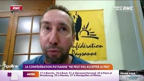 Présidentielle : la confédération paysanne "ne peut pas accepter Marine Le Pen"