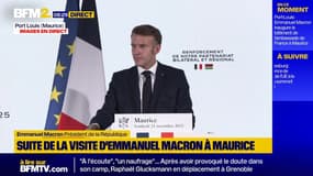 "La France n'entend pas dominer, elle veut rassembler", assure Emmanuel Macron à Maurice