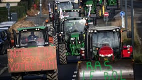 Tracteurs sur la route