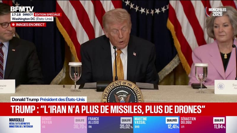 "Il est important de pouvoir ouvrir à nouveau le trafic dans le détroit d'Ormuz", souligne Donald Trump