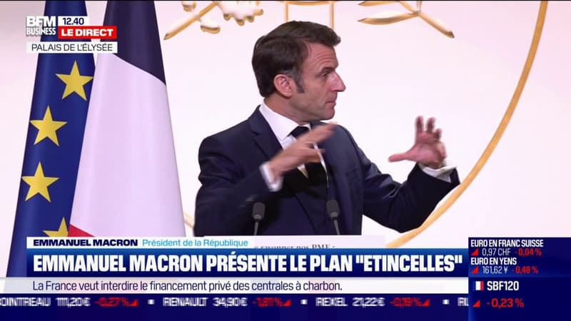 Emmanuel Macron présente le plan 