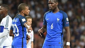 Kylian Mbappé et Paul Pogba