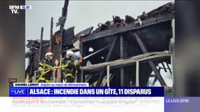 Incendie dans un gîte à Wintzenheim: "Le bâtiment est entièrement détruit", confie l'adjoint au maire 