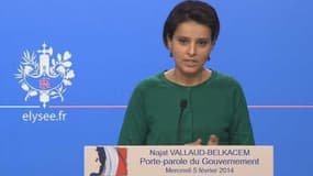Najat Vallaud-Belkacem dénonce une "exploitation politicienne choquante" de l'affaire Taubira-Falletti.