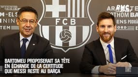 Bartomeu proposerait sa tête contre la certitude de voir Messi rester au Barça