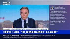Surtaxe sur les grandes entreprises: "Vous avez un mouvement de colère qui s'est levé parmi les patrons", assure Éric Maumy (président du groupe April et initiateur du mouvement "Trop c'est trop")