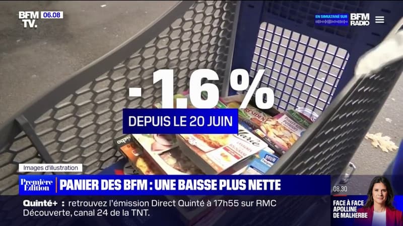 Panier des BFM: depuis le 20 juin, les prix ont baissé de 1,6% en moyenne