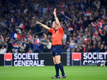 Wayne Barnes, l'arbitre de la rencontre entre la France et l'Afrique du sud, le 12 novembre 2022.