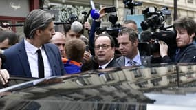 François Hollande à Paris le 14 mai 2017