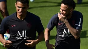 Thiago Silva et Neymar