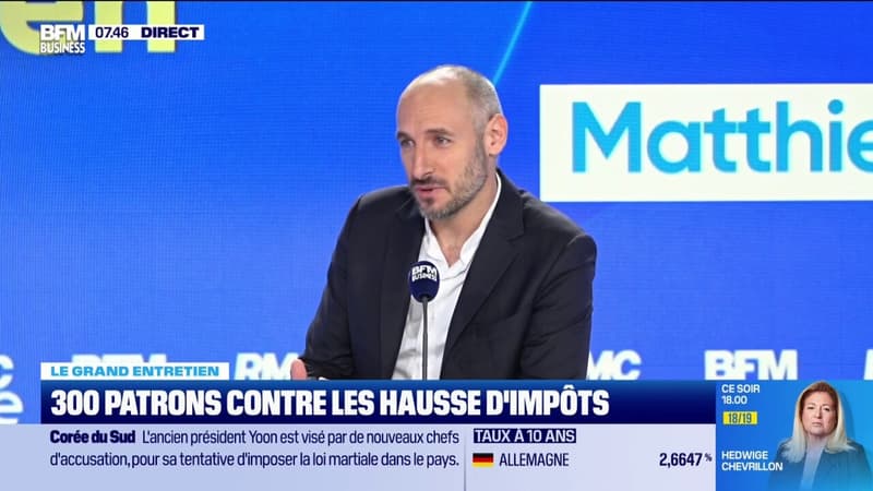 "Faire de la France le meilleur pays au monde pour entreprendre": Matthieu Boeche, fondateur du mouvement 300 pour la France, veut apporter ses solutions pour faciliter la création d'entreprises dans le pays