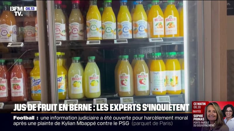 La consommation de jus de fruits en France a diminué de 30% en l'espace de 10 ans