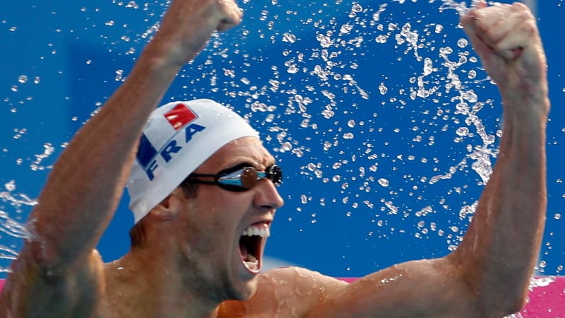 Alain Bernard qui triomphe sur le 100 m de Budapest et c'est toute la natation française qui rigole.