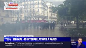 Manifestation du 1er-Mai: des éléments radicaux perturbent toujours la manifestation parisienne 