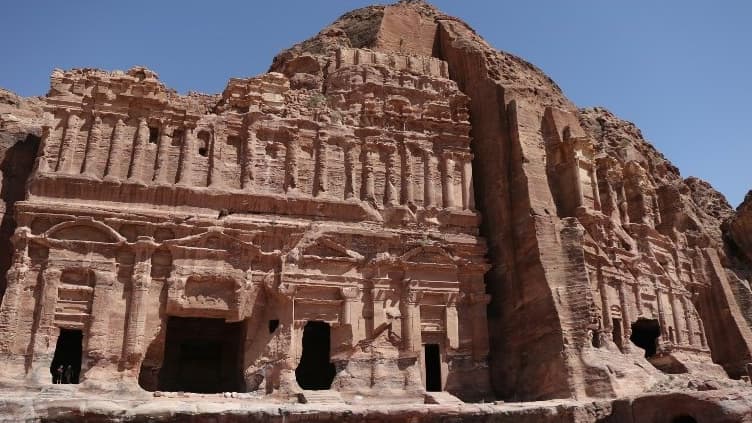 Petra en Jordanie.