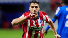 Luis Suarez lors du match Atlético-Getafe, à Madrid le 30 décembre 2020