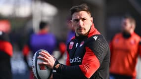 Camille Chat lors d'un entraînement avec le LOU, le 15 février 2025.