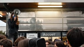 Un blocus au lycée Saint-Exupéry de Lyon le 1er octobre 2024. (Photo d'illustration)