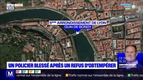 Lyon: un policier de la Bac renversé après un refus d'obtempérer