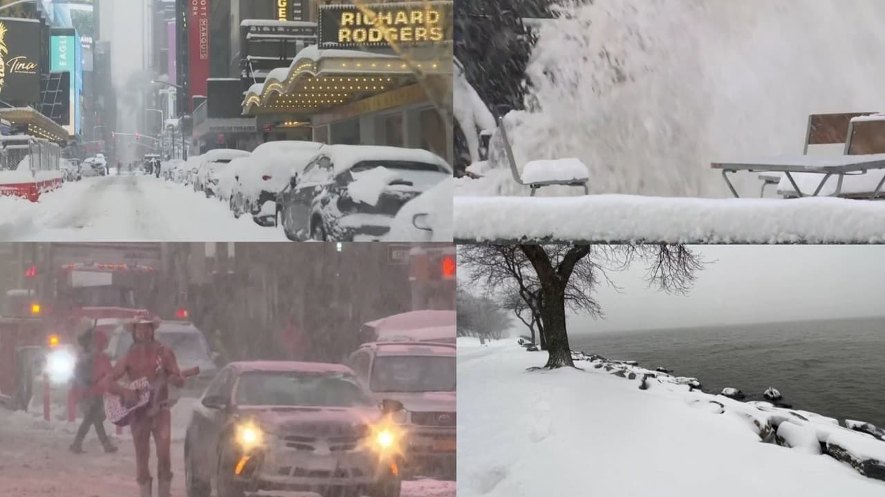 New York Paralysee Par Une Tempete De Neige Exceptionnelle