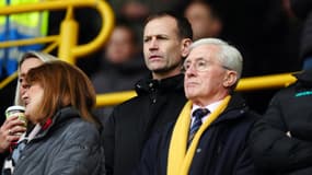 Dan Ashworth dans les tribunes de Molineux, le 9 novembre 2024, à Wolverhampton