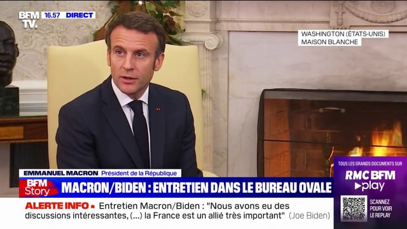 Emmanuel Macron affirme que la France et les États-Unis doivent 