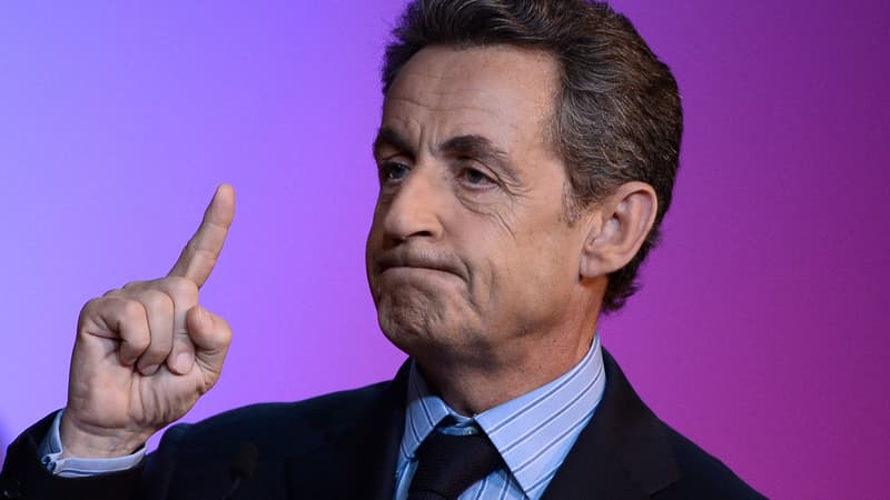 Nicolas Sarkozy était en meeting, ce mercredi soir, à Puteaux.