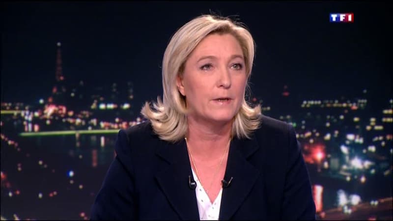 Marine Le Pen s'est exprimée sur le plateau de TF1, ce mercredi soir.