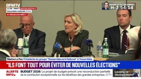Marine Le Pen estime que le Parti socialiste se fait "méchamment balader" sur la réforme des retraites 