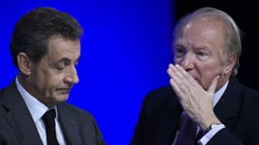 Nicolas Sarkozy et Brice Hortefeux en février 2016 lors d'un conseil national LR