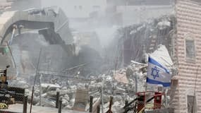 La démolition des bâtiments palestiniens, le 22 juillet 2019. 