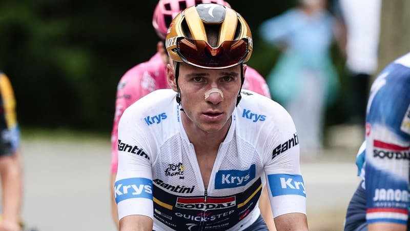 Remco Evenepoel sur le Tour de France, le 19 juillet 2025
