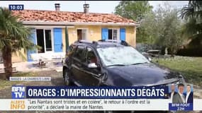 D'impressionnants dégâts après les violents orages en Nouvelle Aquitaine