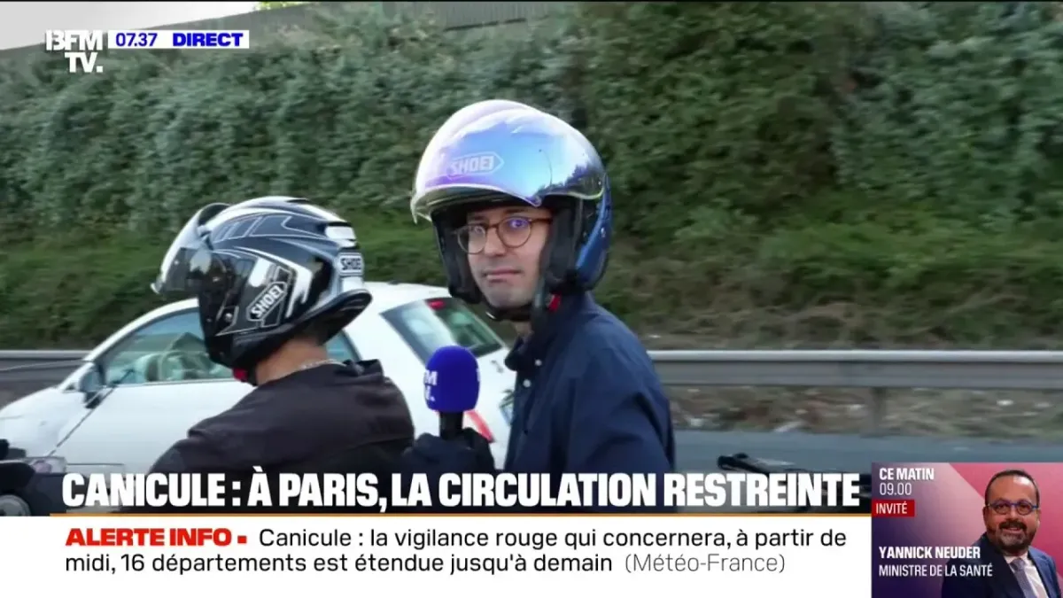 Canicule: la circulation différenciée mise en place, seuls les ...