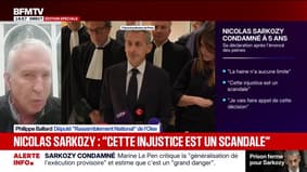 "Il y a un véritable problème avec cette exécution provisoire", réagit Philippe Ballard (RN) après la condamnation de Nicolas Sarkozy