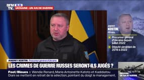 Andriy Kostin, procureur général d'Ukraine: Vladimir Poutine "doit être jugé pour avoir déclenché cette guerre"